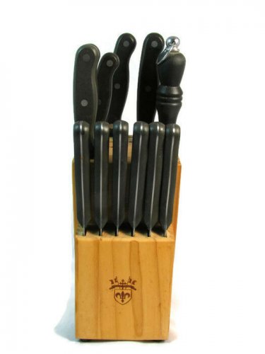 Chicago Cutlery Stainless Steel Knife Set 12 Pcs w/ Wood Block