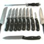 Chicago Cutlery Stainless Steel Knife Set 12 Pcs w/ Wood Block