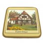 Set of Six Pimpernel Traditional Coasters English Cottages England 4 1/8"