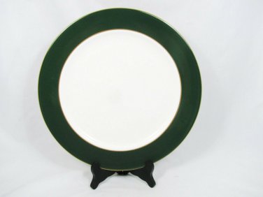 Aynsley John Evergreen Bone China Round Service Plate Green Band 12" England