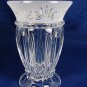 Cristal d' Arques France Carthage Crystal Glass Hurricane w/ Pillar Candle & Box