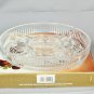 Laura Glass Works Round Dish Crystal Glass w/ 5 Sections For Treats 9.5"