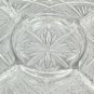 Laura Glass Works Round Dish Crystal Glass w/ 5 Sections For Treats 9.5"