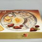 Laura Glass Works Round Dish Crystal Glass w/ 5 Sections For Treats 9.5"