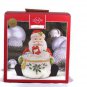 Lenox Holiday Fine China Santa Covered Candy Dish 5 inches