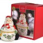 Lenox Holiday Fine China Santa Covered Candy Dish 5 inches