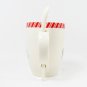 Set 2 Lenox Holiday Christmas White Candy Cane Mug Cup with Spoon Naught & Nice