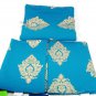 Westwide 3 Piece 1 Bedspread & 2 Shams Navy Blue Gustava 100% Cotton