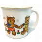 Action Child's Stoneware Serving Set  71/4" Plate Bowl and Cup Teddies 1985