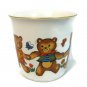 Action Child's Stoneware Serving Set  71/4" Plate Bowl and Cup Teddies 1985