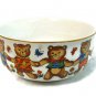 Action Child's Stoneware Serving Set  71/4" Plate Bowl and Cup Teddies 1985