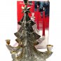 Godinger Holiday Collection Silver Plated Christmas Tree 5 Light Candle Holder