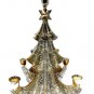 Godinger Holiday Collection Silver Plated Christmas Tree 5 Light Candle Holder