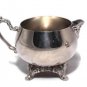 Vintage Oneida Silverplate Creamer and Sugar Bowl Set Lidded