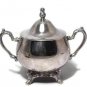 Vintage Oneida Silverplate Creamer and Sugar Bowl Set Lidded