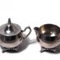 Vintage Oneida Silverplate Creamer and Sugar Bowl Set Lidded