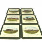 Set of 6 Pimpernel Famous British Golf Clubs Cork Backed Coasters