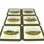 Set of 6 Pimpernel Famous British Golf Clubs Cork Backed Coasters