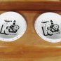Woodpecker Bread Snack Tray w/ 2 Dip Dishes Maple Wood Ware Cracker Japan