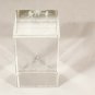 God Bless America Raising The Flag 911 Paperweight Crystal Clear Glass 3"