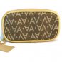 Avon Signature Collection Brown Cosmetic Bag & Travel Jewelry Pouch Set
