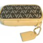 Avon Signature Collection Brown Cosmetic Bag & Travel Jewelry Pouch Set