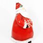 Certified Int'l Red Cookie Jar Candy Cane Santa Stephanie Stouffer 12 1/4"