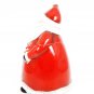 Certified Int'l Red Cookie Jar Candy Cane Santa Stephanie Stouffer 12 1/4"