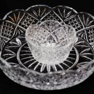 Shannon Crystal Dublin Godinger Crystal Chip & Dip Two Piece Server 12" Diameter
