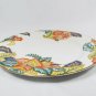 American Atelier Round Serving Platter Cake Plate Canton Road Floral Leaves 12"