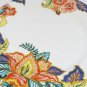 American Atelier Round Serving Platter Cake Plate Canton Road Floral Leaves 12"