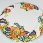 American Atelier Round Serving Platter Cake Plate Canton Road Floral Leaves 12"