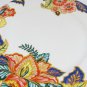 American Atelier Round Serving Platter Cake Plate Canton Road Floral Leaves 12"