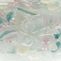 Home Beautiful Joyous Season Round Glass Hostess Platter Bell Bow Holly 14"