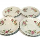Set of 4 Royal  Doulton Saucers Clovelly Floral Fine China 6"