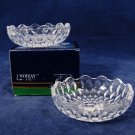 Noizay Cristal d'Arques Set of 2 Candy Dish Glass 24% Lead Crystal France 3.5"