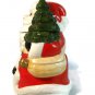 Santa Claus Storage Christmas 11 1/4" Cookie Jar Painted Ceramic w/ Original Box
