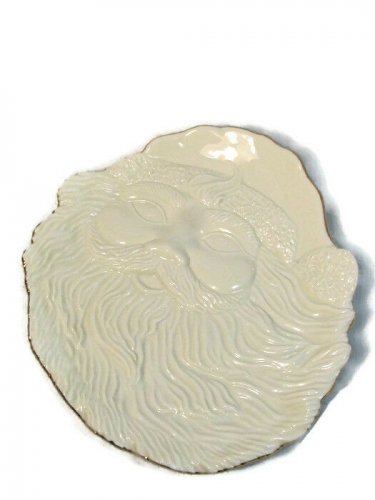 Mikasa Santa's Cookie Plate Holiday Elegance Fine Porcelain FK001