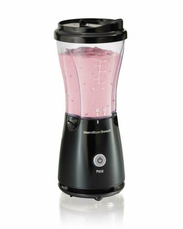 Hamilton Beach Black Single Serve Blender 14 Oz  With Travel Lid 51101B
