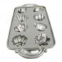 John Wright Cookie Metal Mold Cast Iron Cornbread Muffin Pan Fruit Vegetable