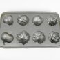 John Wright Cookie Metal Mold Cast Iron Cornbread Muffin Pan Fruit Vegetable
