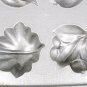 John Wright Cookie Metal Mold Cast Iron Cornbread Muffin Pan Fruit Vegetable