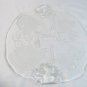 Studio Nova Normandy Oval Glass Cheese Platter Clear Frosted 16 1/4" Germany