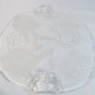 Studio Nova Normandy Oval Glass Cheese Platter Clear Frosted 16 1/4" Germany