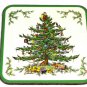 Spode Christmas Tree Set of 6 Cork Acrylic Finish Square Coasters