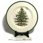 Spode Christmas Tree Tidbit Tray Serving Tray Single Gold Handle 10 3/4"