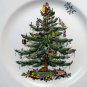 Spode Christmas Tree Tidbit Tray Serving Tray Single Gold Handle 10 3/4"