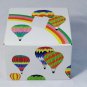 Mikasa Up Up & Away Hot Air Balloons White Round Covered Box Trinket 4.5"