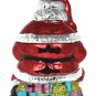 Towle Silversmiths Retro Metallic Christmas Santa Cookie Jar Kitchen Accessories