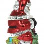 Towle Silversmiths Retro Metallic Christmas Santa Cookie Jar Kitchen Accessories